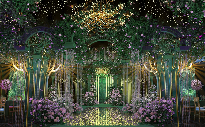 庆云奇妙森林婚礼堂效果展示