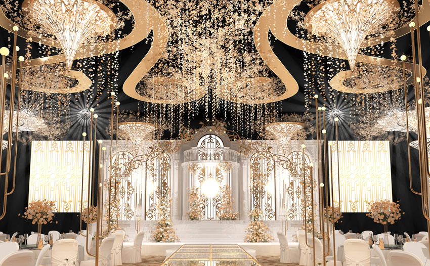 庆云花木兰喜事汇金色大厅效果展示